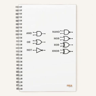 Cuaderno Logic Gates White Notebook