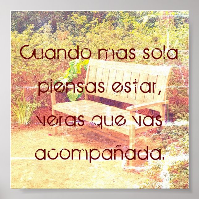 Cuando Mas Sola Piensas Estar Petite affiche 6x6 (Devant)