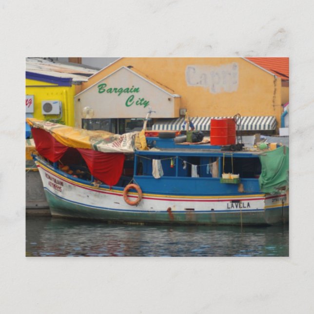Cuaracao Water-market Postcard (Front)
