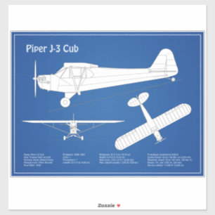Cub Airplane - Airplane Blueprint Plans ABD
