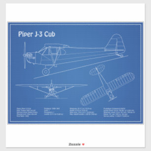 Cub Airplane - Airplane Blueprint Plans AD