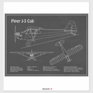 Cub Airplane - Airplane Blueprint Plans PD