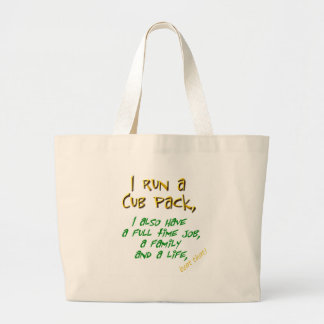 cub leader green large tote bag