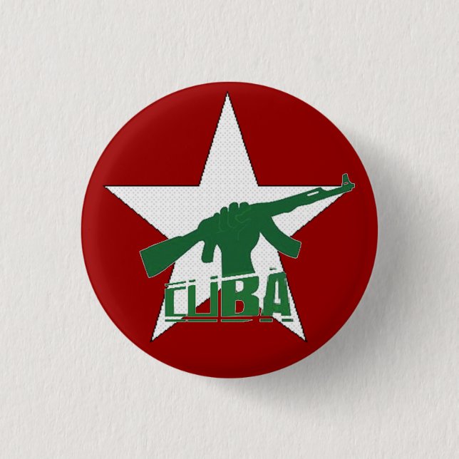 CUBA 1 INCH ROUND BUTTON (Front)