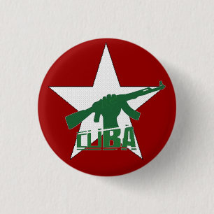 CUBA 1 INCH ROUND BUTTON