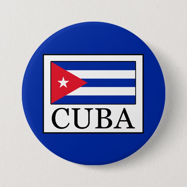Cuba 3 Inch Round Button (Front)
