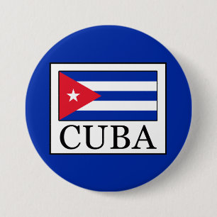 Cuba 3 Inch Round Button