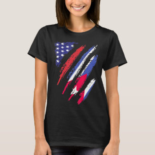 Cuba American Grown Flag USA Patriot Heritage Mont T-Shirt