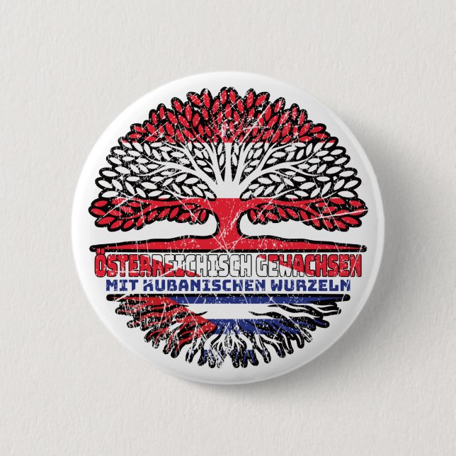 Cuba Austrian Baum 2 Inch Round Button (Front)