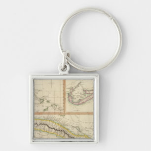 Cuba, Bahama I, Bermudas Keychain