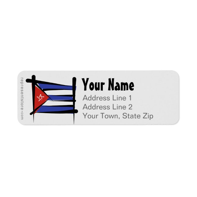 Cuba Brush Flag (Front)