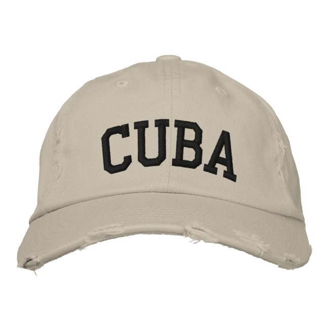 Cuba Casquette brodé (Devant)
