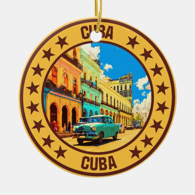 Cuba                                               ceramic ornament (Front)