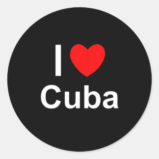 Cuba Classic Round Sticker