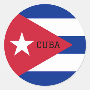 cuba classic round sticker