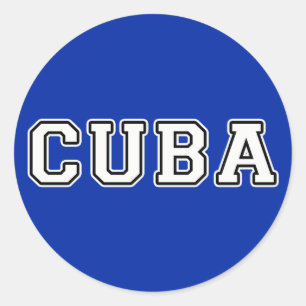 Cuba Classic Round Sticker