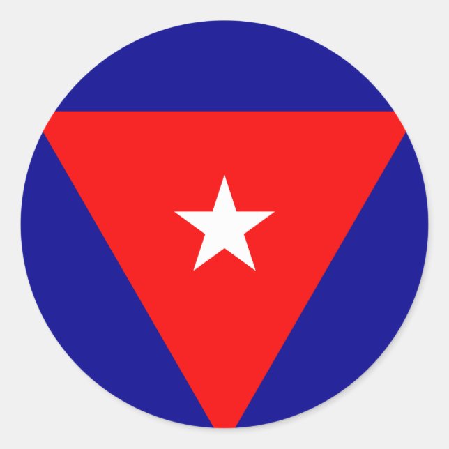 cuba classic round sticker (Front)