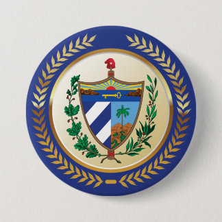 Cuba Coat of Arms 3 Inch Round Button