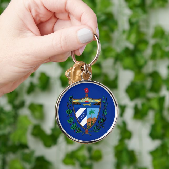 cuba coat of arms keychain (Hand)