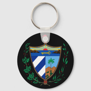 cuba coat of arms keychain