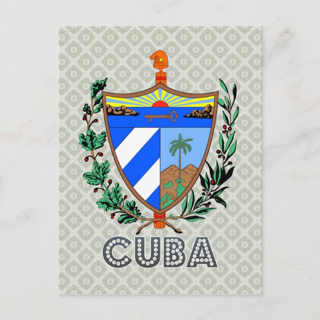 Cuba Coat of Arms Postcard (Front)