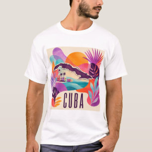 Cuba Contemporary Collage T-Shirt