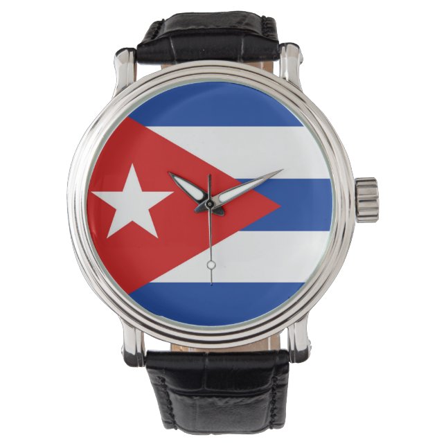 cuba country flag nation symbol watch (Front)