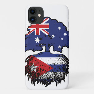 Cuba Cuban Australian Australia Tree Roots Flag iPhone 11 Case