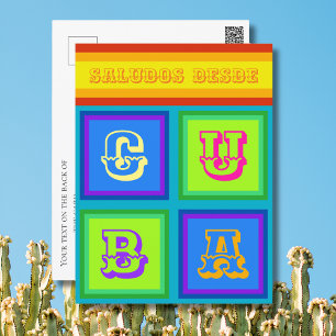 Cuba cuban colour holiday Postcard