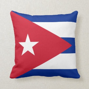 Cuba (Cuban) Flag Throw Pillow