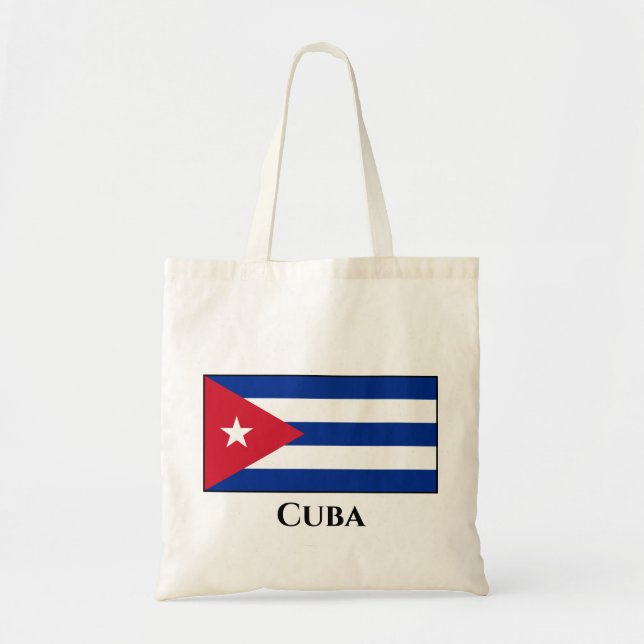 Cuba (Cuban) Flag Tote Bag (Front)
