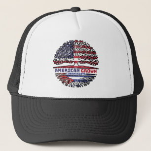 Cuba Cuban US American USA United States Tree Trucker Hat