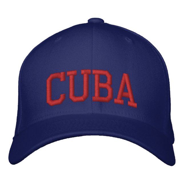 Cuba Embroidered Hat (Front)