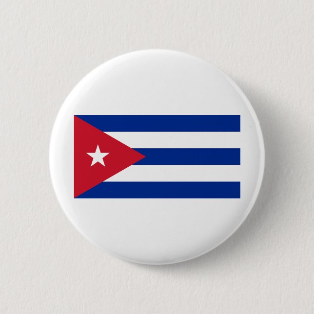 Cuba Flag 2 Inch Round Button (Front)