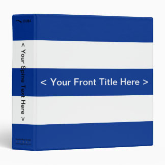 Cuba Flag Binder