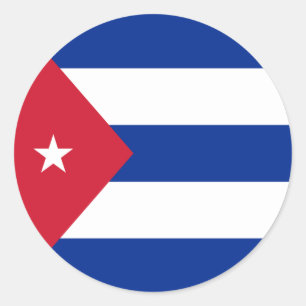Cuba Flag Classic Round Sticker