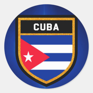 Cuba Flag Classic Round Sticker