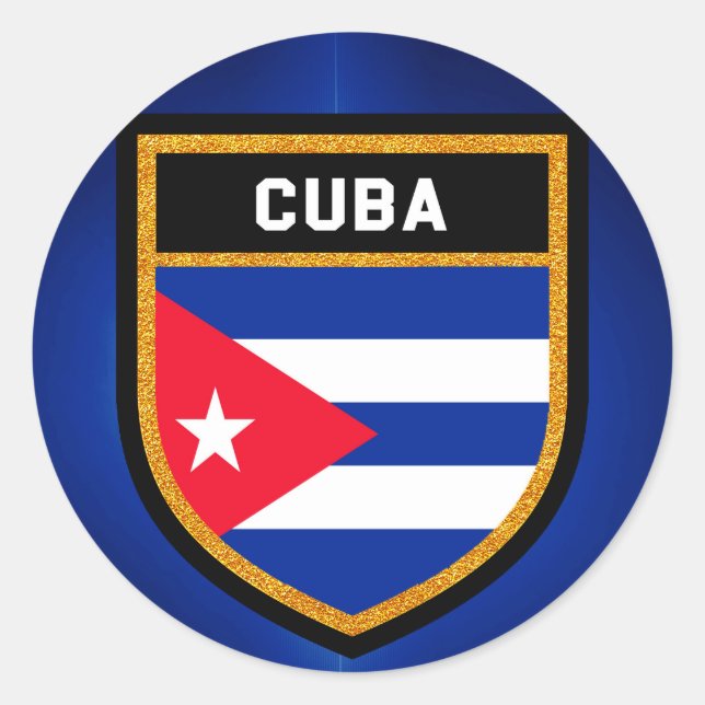 Cuba Flag Classic Round Sticker (Front)