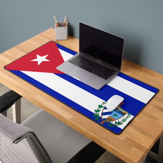 Cuba flag-coat of arms desk mat (Office 2)