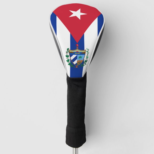 Cuba flag-coat of arms  golf head cover (Front)