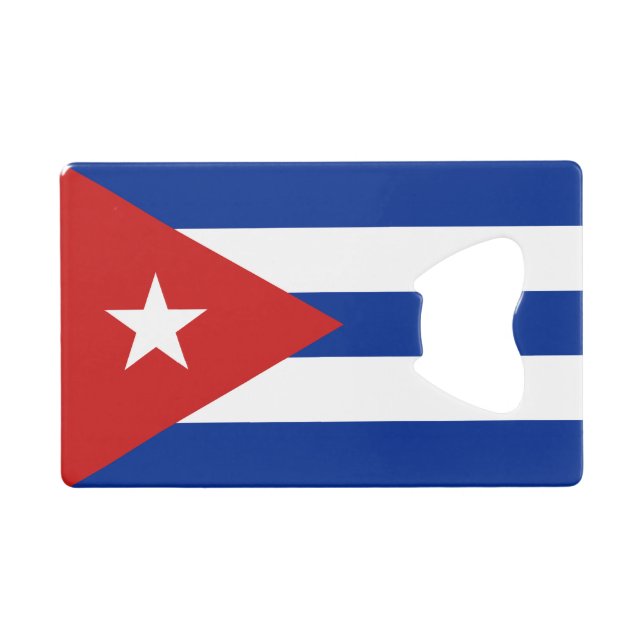 Cuba Flag Credit Card Bottle Opener (Front (Horizontal))