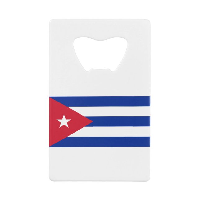 Cuba Flag Credit Card Bottle Opener (Front)