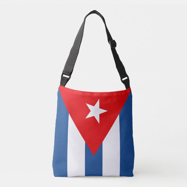 Cuba Flag Crossbody Bag (Front)