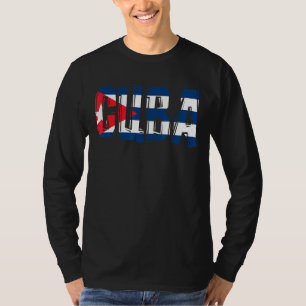 Cuba flag cuban maps cuba  for women and men T-Shirt