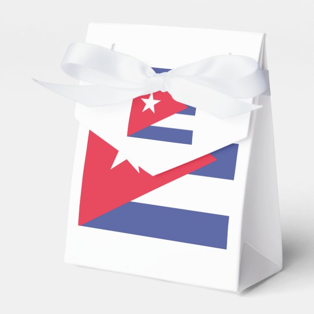 Cuba Flag Emblem Favor Box (Front Side)