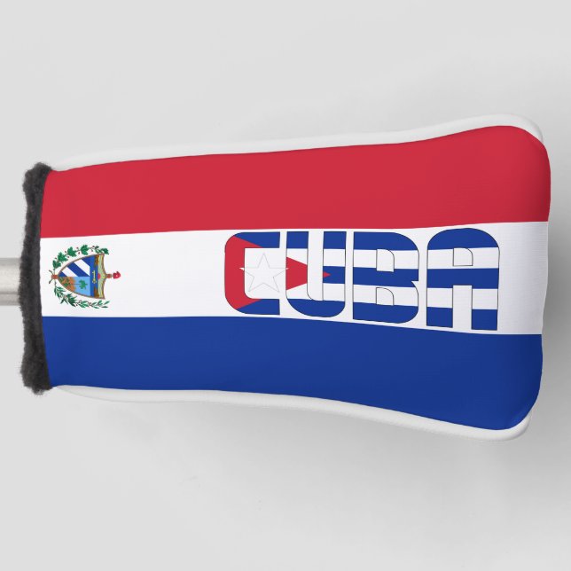 Cuba Flag Gorgeous Patriotic Golf Head Cover (Front)