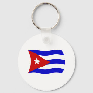 Cuba Flag Keychain