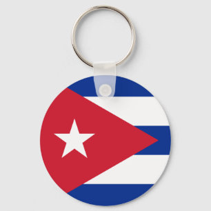 Cuba Flag Keychain
