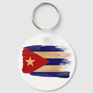 Cuba Flag Keychain