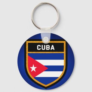 Cuba Flag Keychain